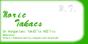 moric takacs business card